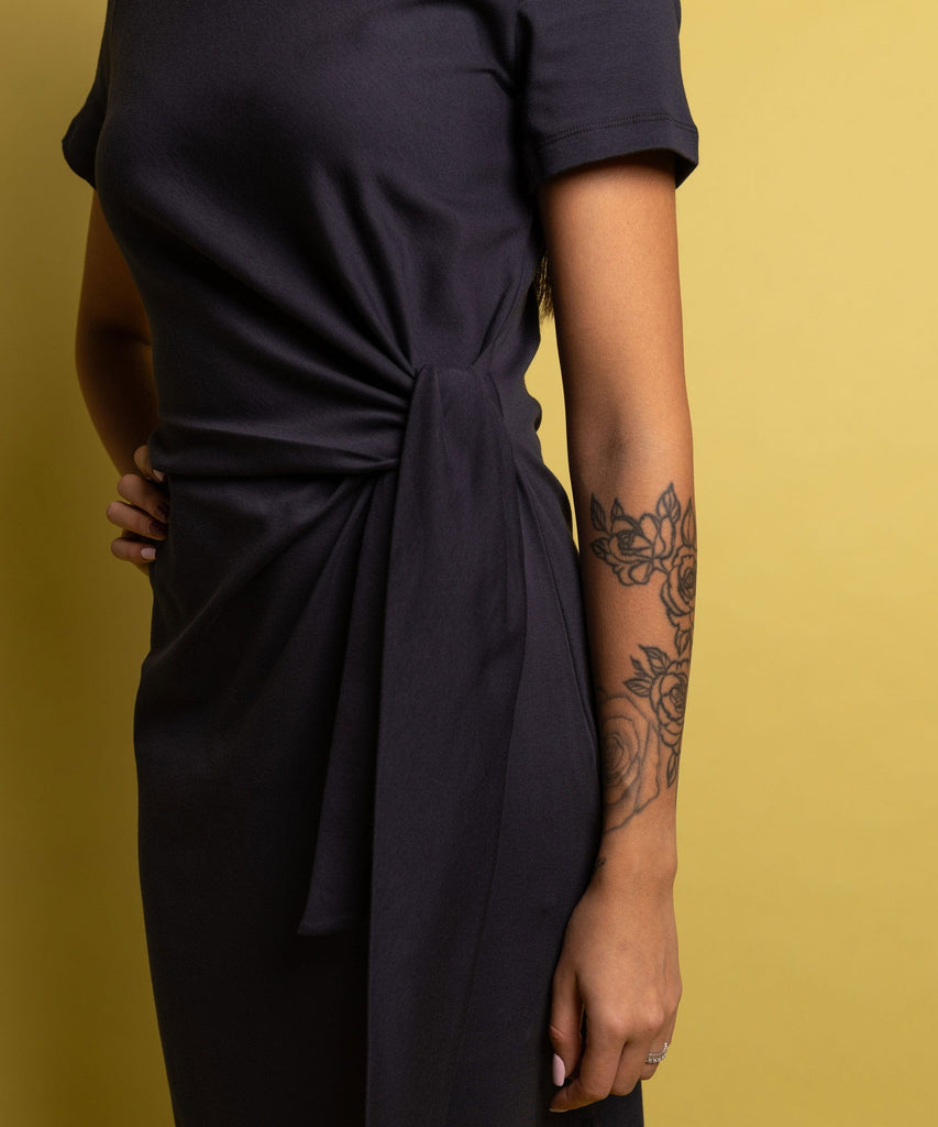 Jersey Knot Dress Miaki Swiss Made Womenswear