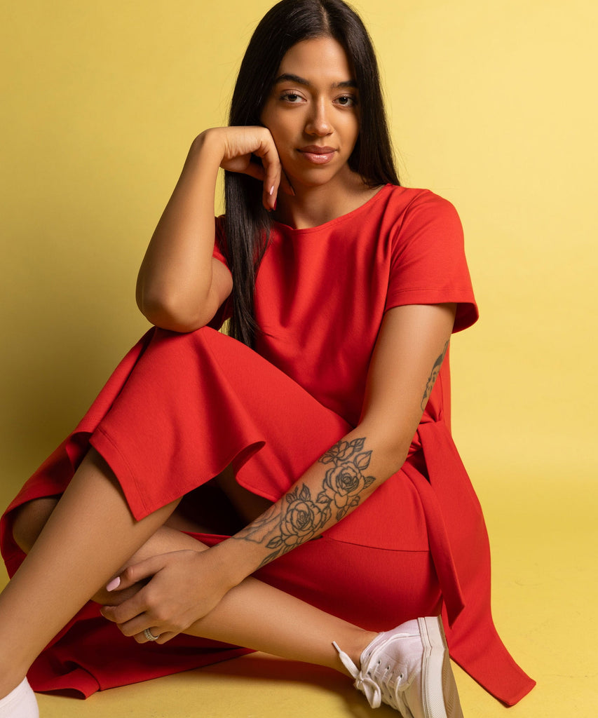 Jersey Knot Dress Miaki Swiss Made Womenswear