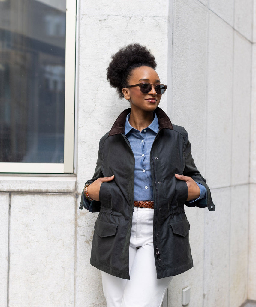 Waxed Field Jacket Miaki Swiss Made Womenswear