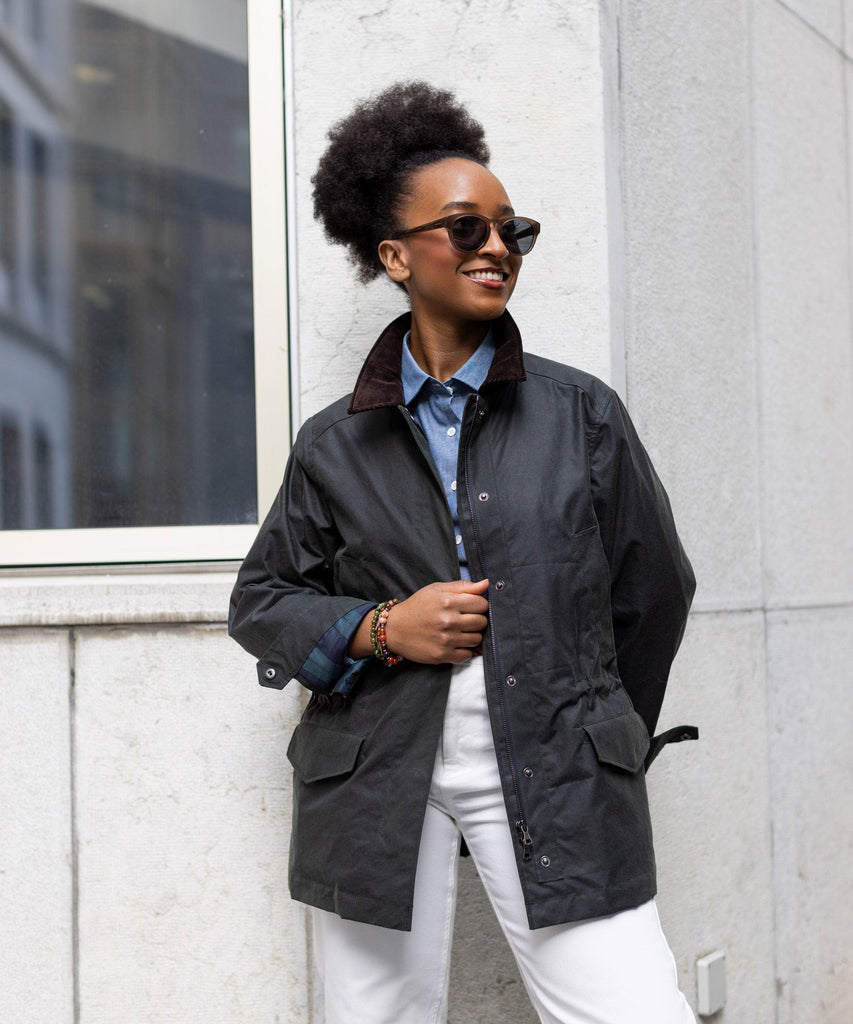 Waxed Field Jacket Miaki Swiss Made Womenswear