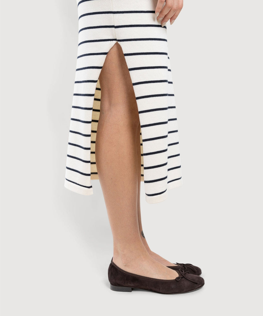 Long Knitted Sleeveless Dress Miaki Swiss Made Womenswear