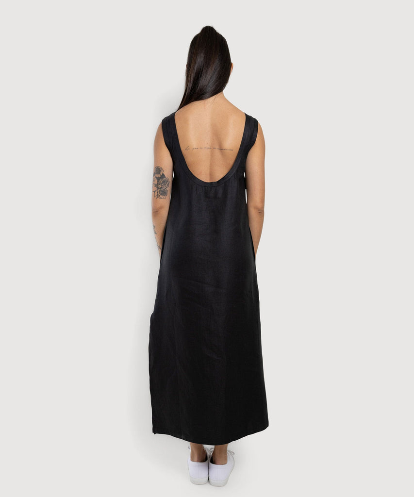 Linen Slip Dress Miaki Swiss Made Womenswear