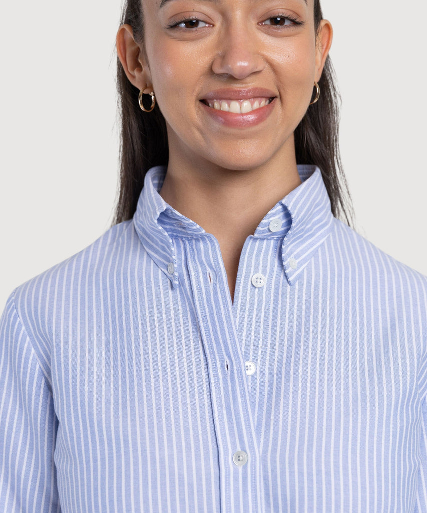 Relaxed Oxford Stripe Shirt Miaki Swiss Made Womenswear
