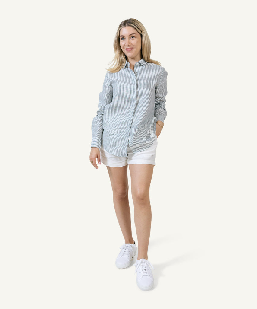 Ibiza Linen Shorts Miaki Swiss Made Womenswear