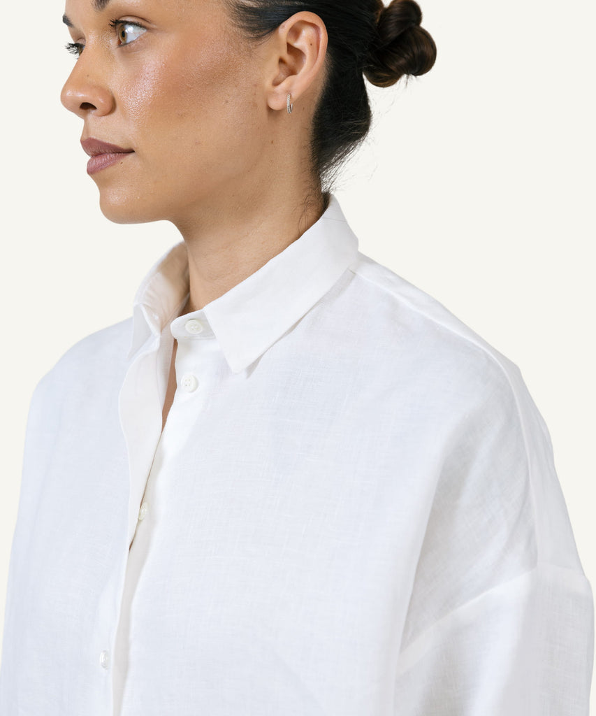 Oversized Linen Shirt Miaki Swiss Made Womenswear