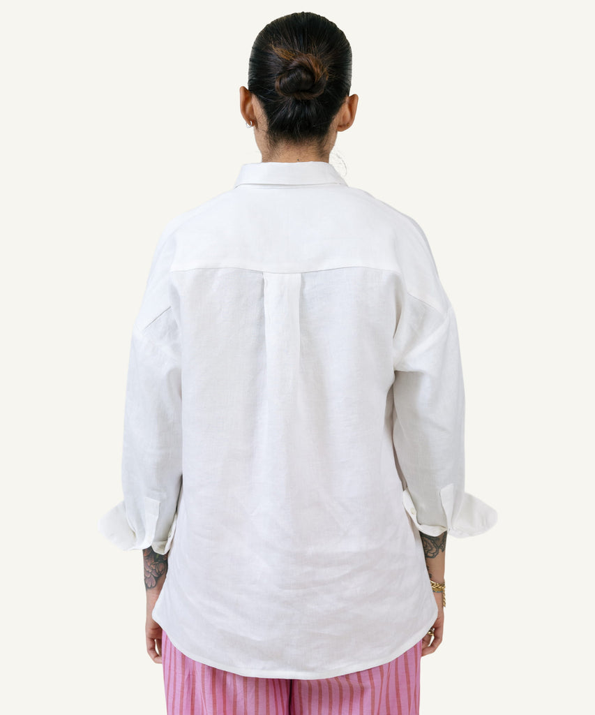 Oversized Linen Shirt Miaki Swiss Made Womenswear