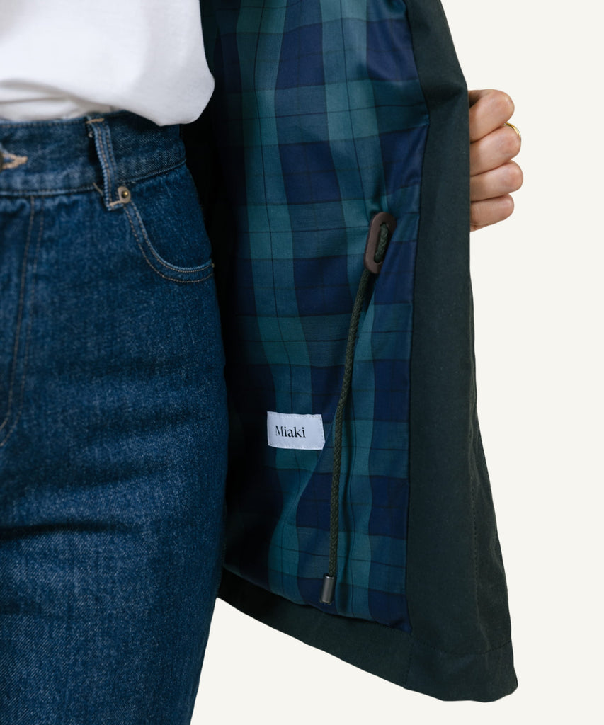 Waxed Field Jacket Miaki Swiss Made Womenswear