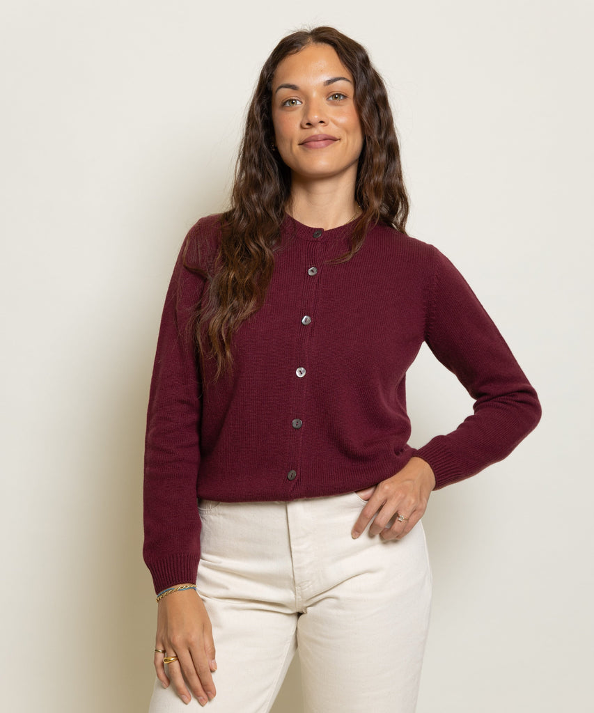 Classic Cashmere Cardigan Miaki Swiss Made Womenswear