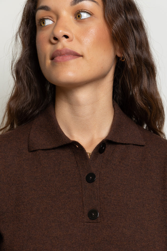 Knitted Polo Dress Miaki Swiss Made Womenswear
