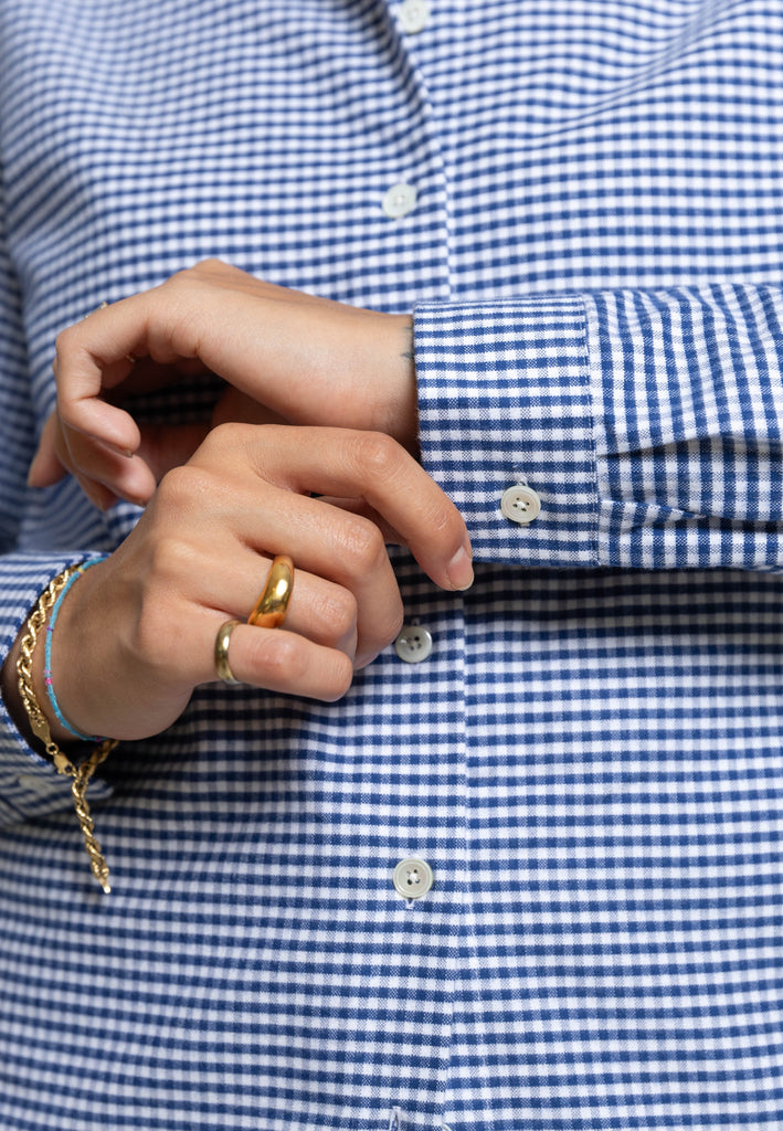 Everyday Check Shirt with Bow Miaki Swiss Made Womenswear