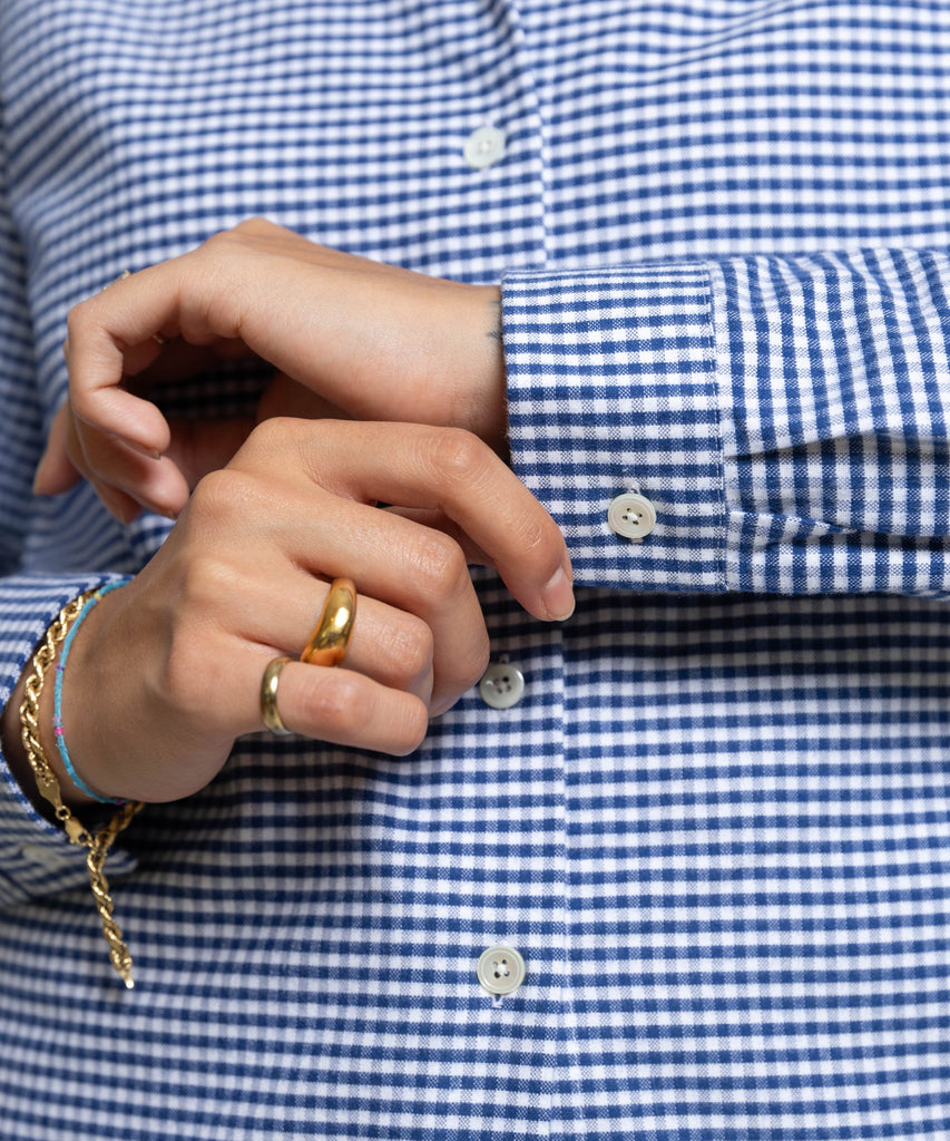 Everyday Check Shirt with Bow Miaki Swiss Made Womenswear