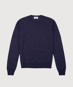 Navy / XS Cashmere Roundneck Sweater Miaki Swiss Made Womenswear