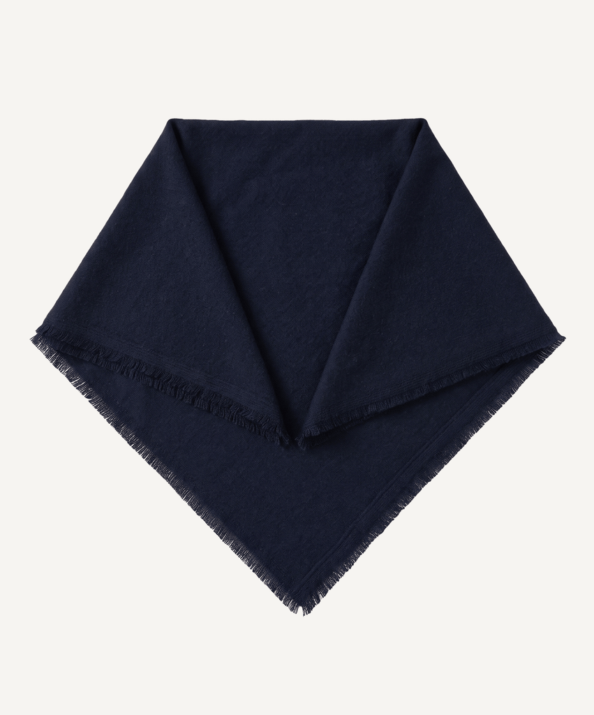 Navy / One Size Cashmere Carre Miaki Swiss Made Womenswear