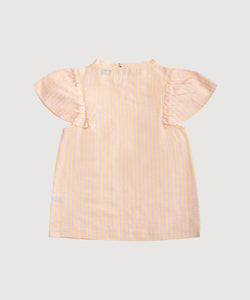 Butterfly Linen Stripe Top Miaki Swiss Made Womenswear