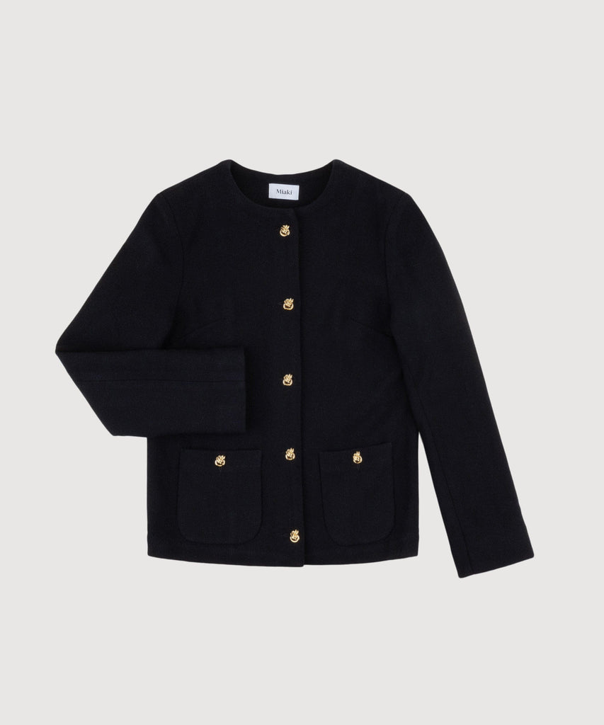 Long Boucle Blazer Miaki Swiss Made Womenswear