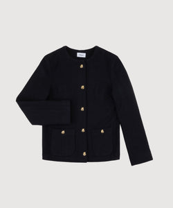 Long Boucle Blazer Miaki Swiss Made Womenswear