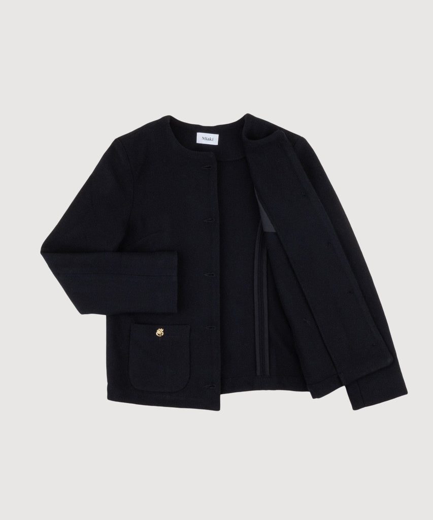 Long Boucle Blazer Miaki Swiss Made Womenswear