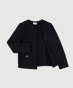 Long Boucle Blazer Miaki Swiss Made Womenswear