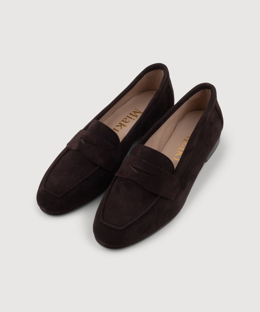Dark Brown / 36 Moccasin Miaki Swiss Made Womenswear