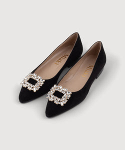 Black / 36 Buckle Slipper Miaki Swiss Made Womenswear