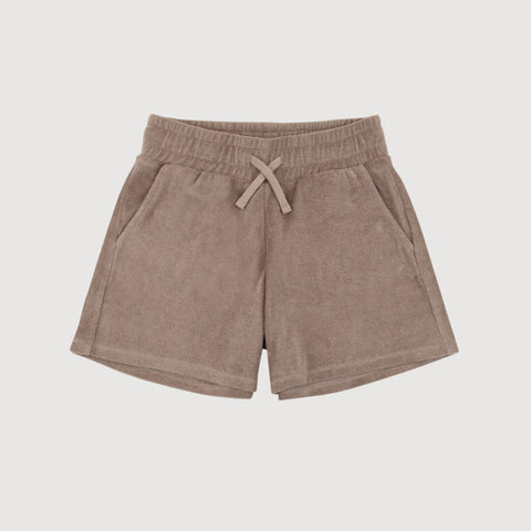 Taupe / XS Terry Trackshorts Miaki Swiss Made Womenswear