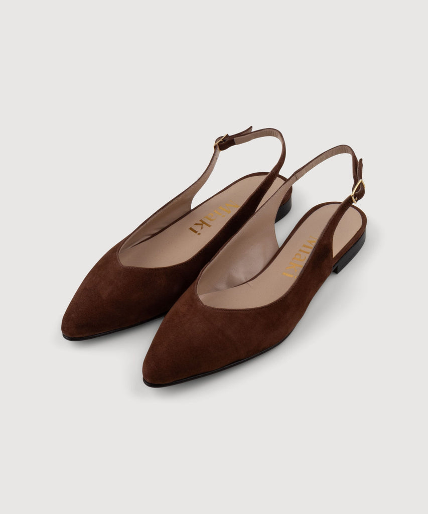 Brown / 36 Slingback Miaki Swiss Made Womenswear
