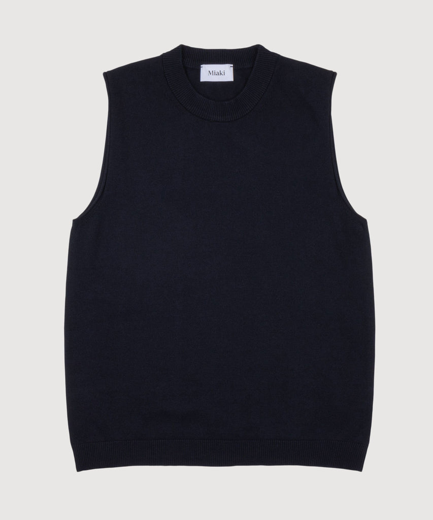 Navy / XS Sleeveless Sweater Miaki Swiss Made Womenswear