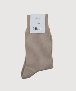 Ribbed Cotton Socks Miaki Swiss Made Womenswear