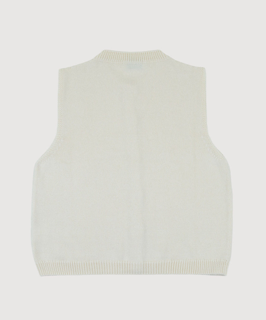 Knitted Cotton Vest Miaki Swiss Made Womenswear