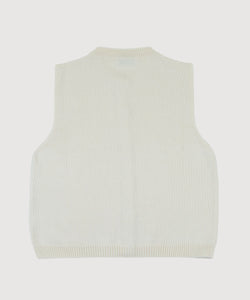 Knitted Cotton Vest Miaki Swiss Made Womenswear