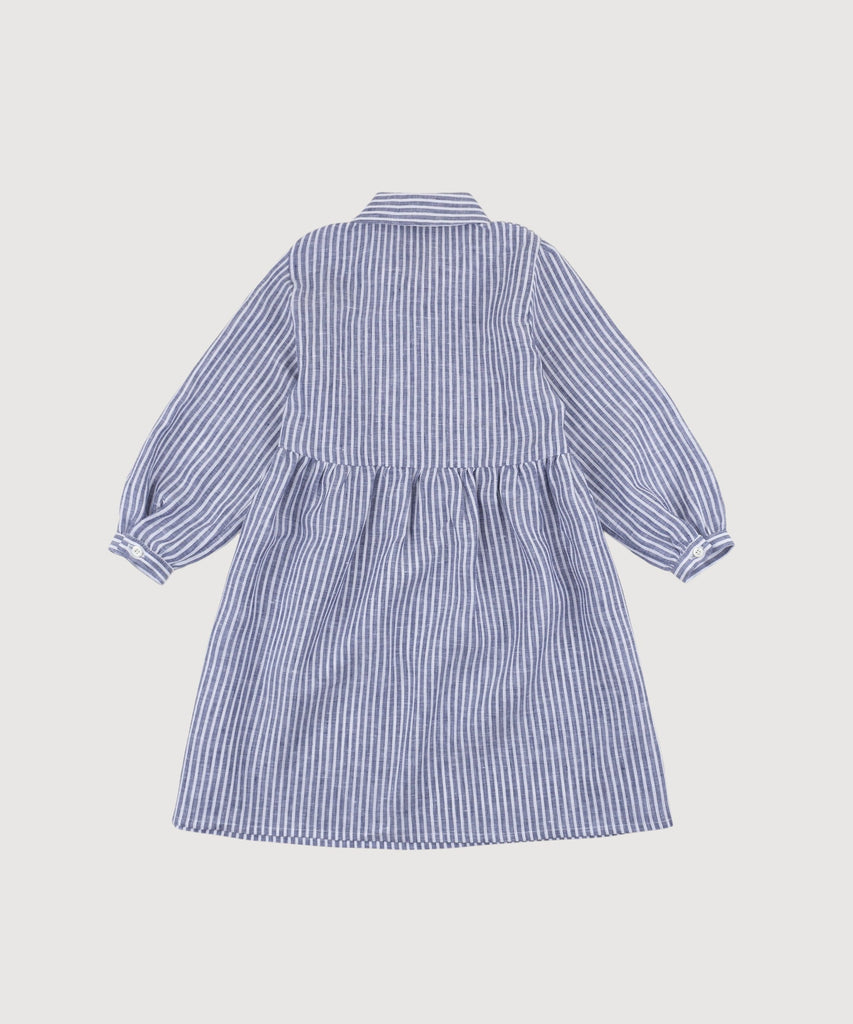 Kids Striped Relaxed Short Shirt Dress Miaki Swiss Made Womenswear