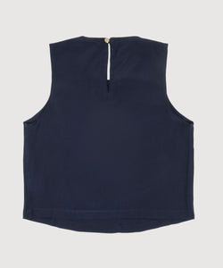 Sleeveless Silk Top Miaki Swiss Made Womenswear
