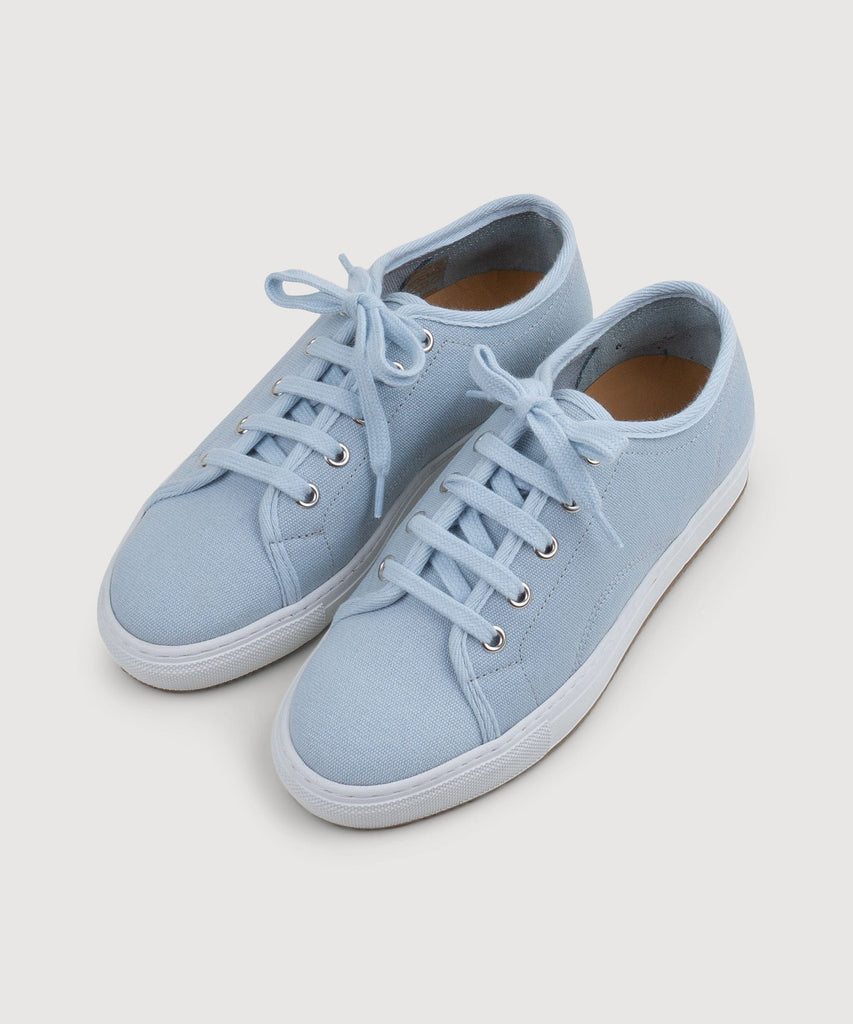 Light Blue / 36 Canvas Sneaker Miaki Swiss Made Womenswear
