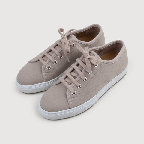 Taupe / 36 Canvas Sneaker Miaki Swiss Made Womenswear