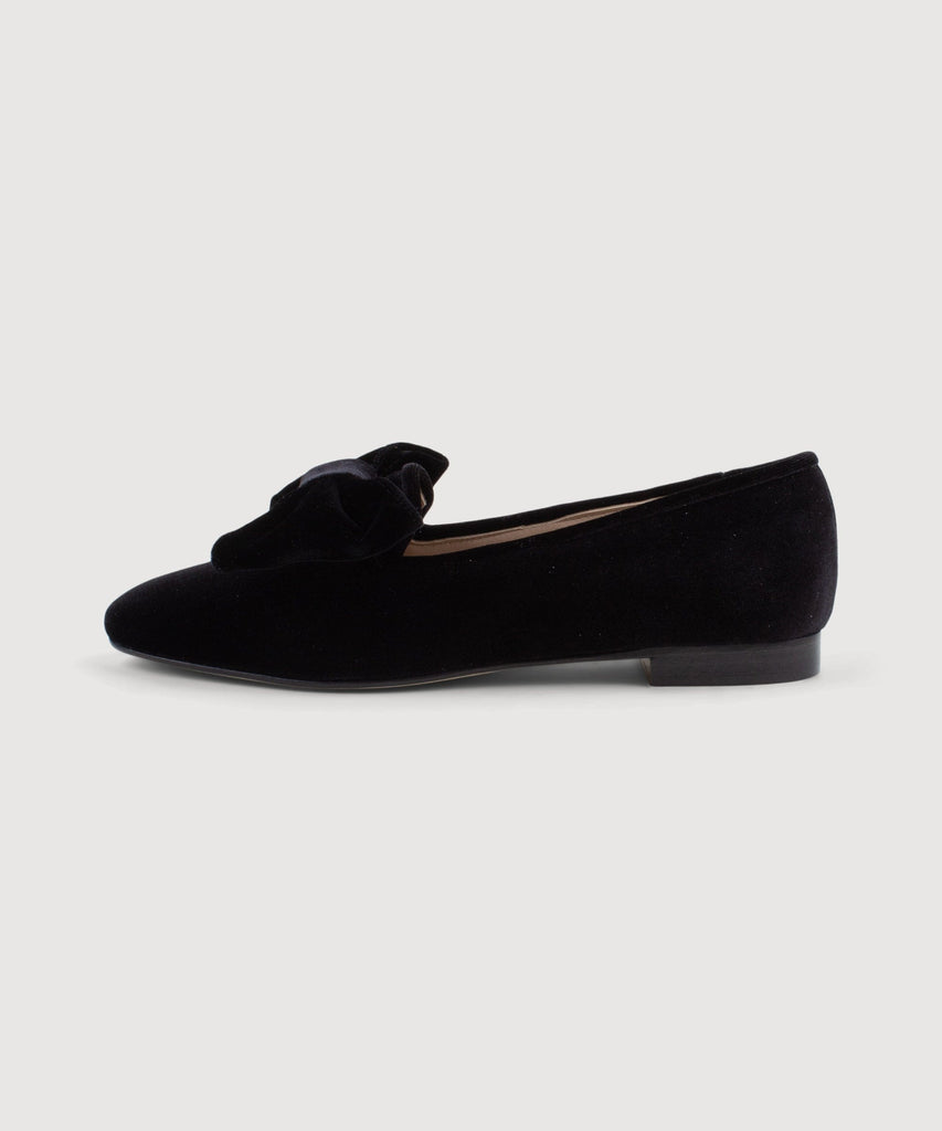 Velvet Bow Slipper Miaki Swiss Made Womenswear