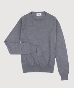 Classic Grey / XS Wool Roundneck Sweater Miaki Swiss Made Womenswear