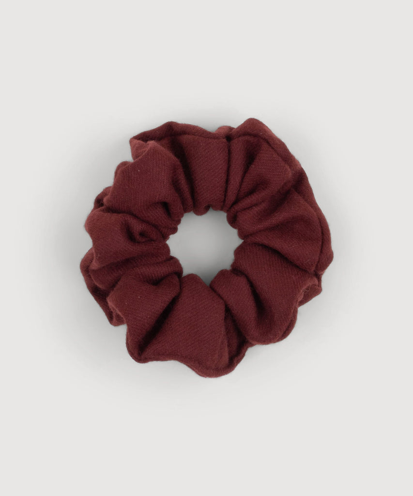 Bordeaux / One Size Cashmere Scrunchie Miaki Swiss Made Womenswear