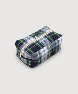 Check Blue / One Size Padded Flannel Washbag Miaki Swiss Made Womenswear