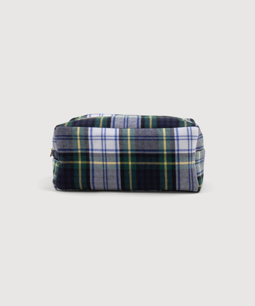 Check Blue / One Size Padded Flannel Washbag Miaki Swiss Made Womenswear