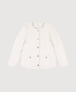 Long Tweed Blazer Miaki Swiss Made Womenswear