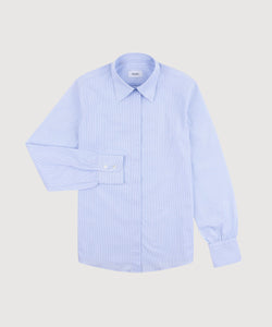 Light Blue / 34 Everyday Stripe Shirt Miaki Swiss Made Womenswear