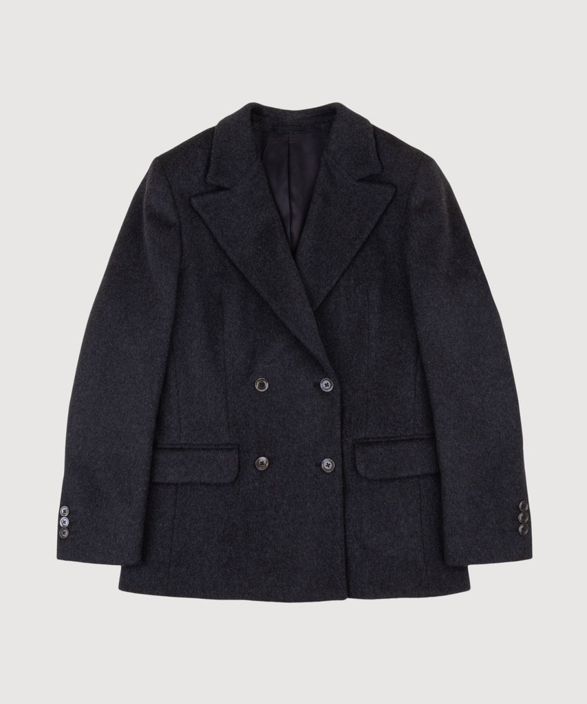 Double Breast Cashmere Blazer Miaki Swiss Made Womenswear