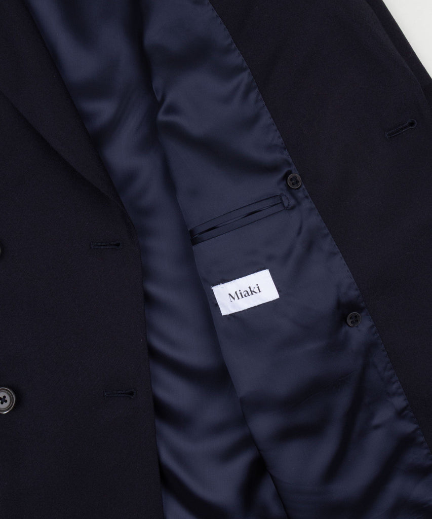 Relaxed Flannel Double Breast Blazer Miaki Swiss Made Womenswear