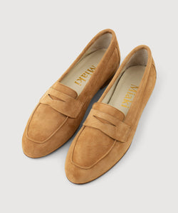 Camel / 36 Moccasin Miaki Swiss Made Womenswear