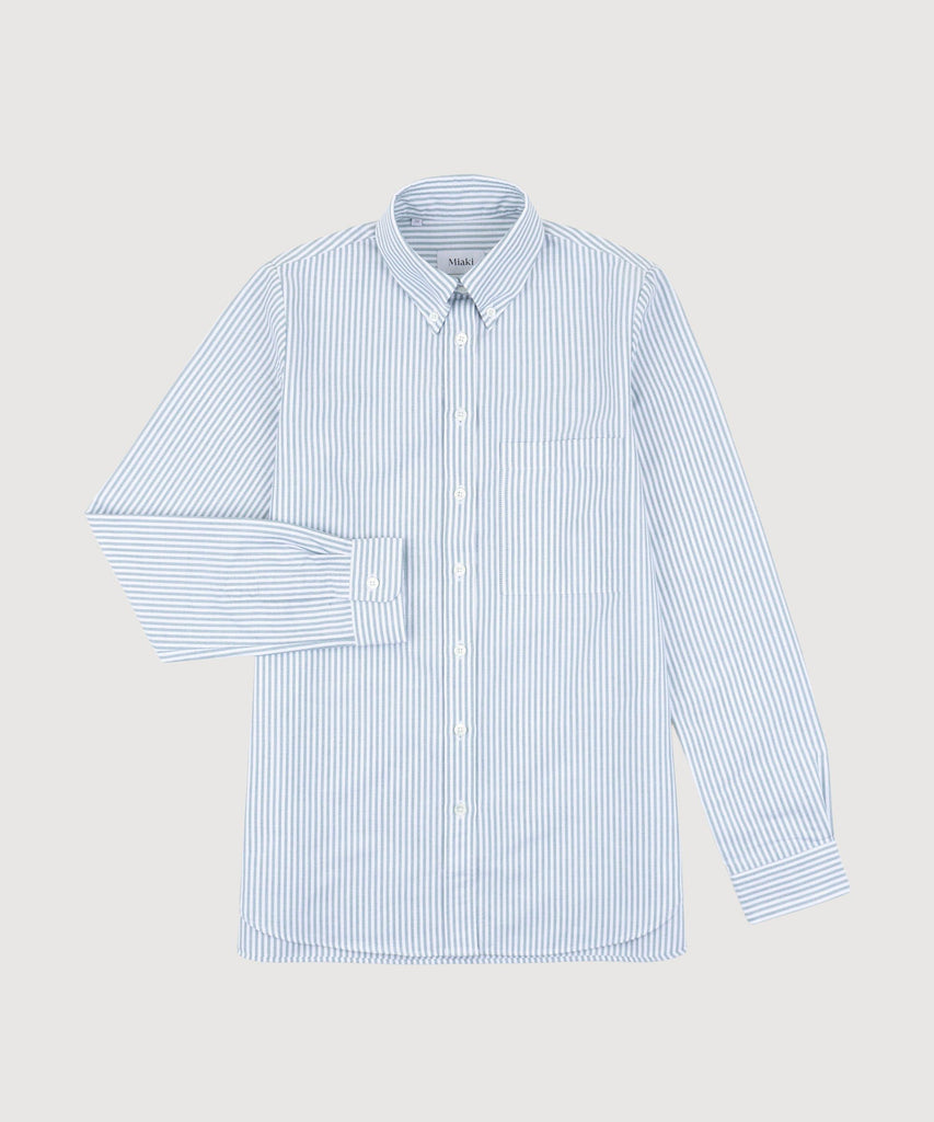 Relaxed Oxford Stripe Shirt Miaki Swiss Made Womenswear