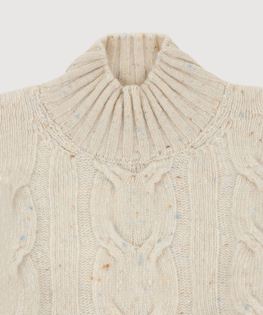 Relaxed Cable Knit Sweater Miaki Swiss Made Womenswear