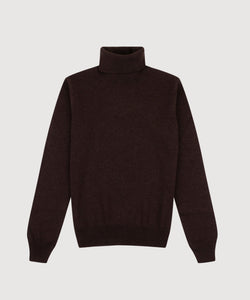 Brown / XS Cashmere Rollneck Sweater Miaki Swiss Made Womenswear