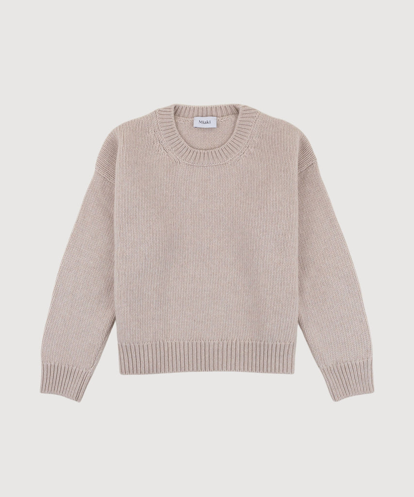 Heavy Wool Roundneck Sweater Miaki Swiss Made Womenswear
