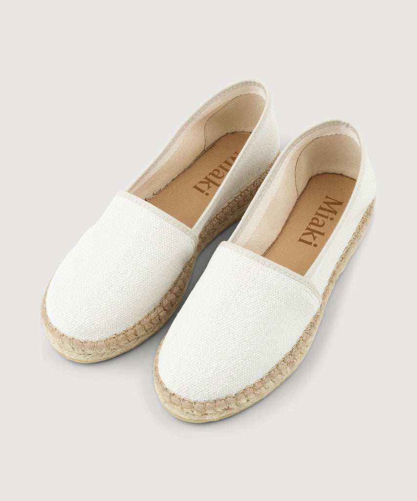 Beige / 36 Linen Espadrille Miaki Swiss Made Womenswear
