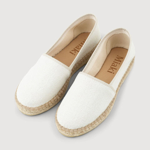 Beige / 36 Linen Espadrille Miaki Swiss Made Womenswear